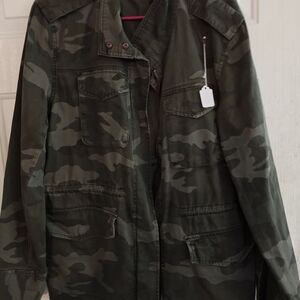 Aeropostale Green Camo Utility Jacket